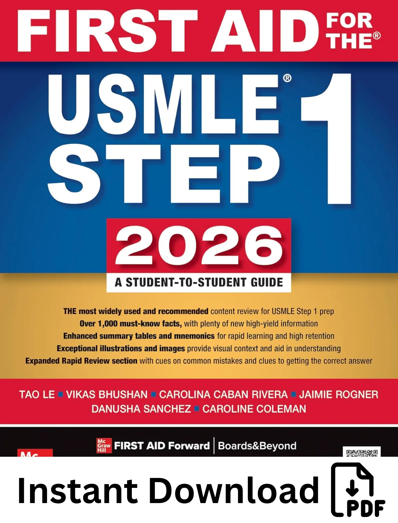 First Aid for the USMLE Step 1 2026 36th Edition First Aid for the USMLE Step 1 2026 36th Edition - Image 1
